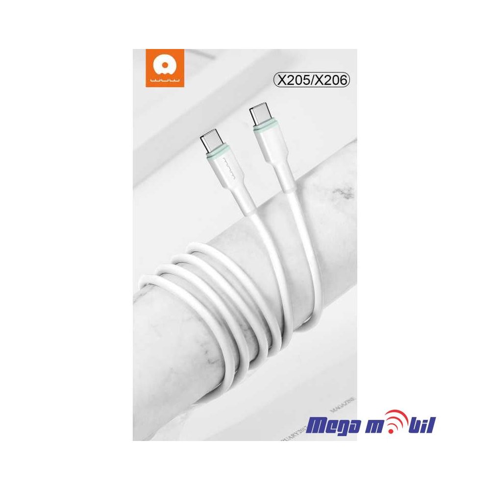 Data Kabel Type C PD WUW-X205 65W 1m FAST white
